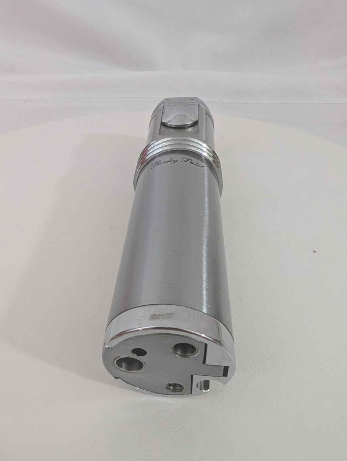 Rocky Patel 5-Jet Torch Cigar Lighter Chrome Silver Tone Tabletop Magic Pat