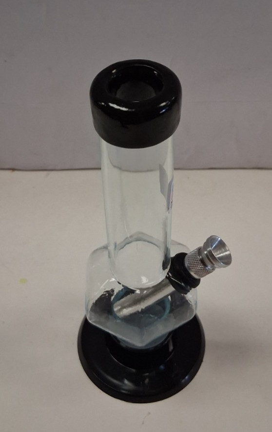 6″ ACRYLIC PLASTIC HEXAGON BUBBLE THUMB CARB WATERPIPE BONG HOOKAH CLEAR 1″M