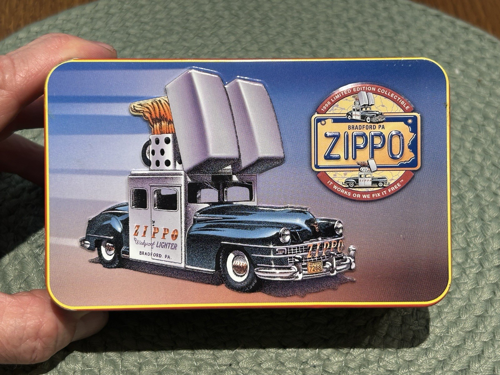1998 ZIPPO CAR & KEYRING LIMITED EDITION LIGHTER SET COTY SEALED IN BOX 940A