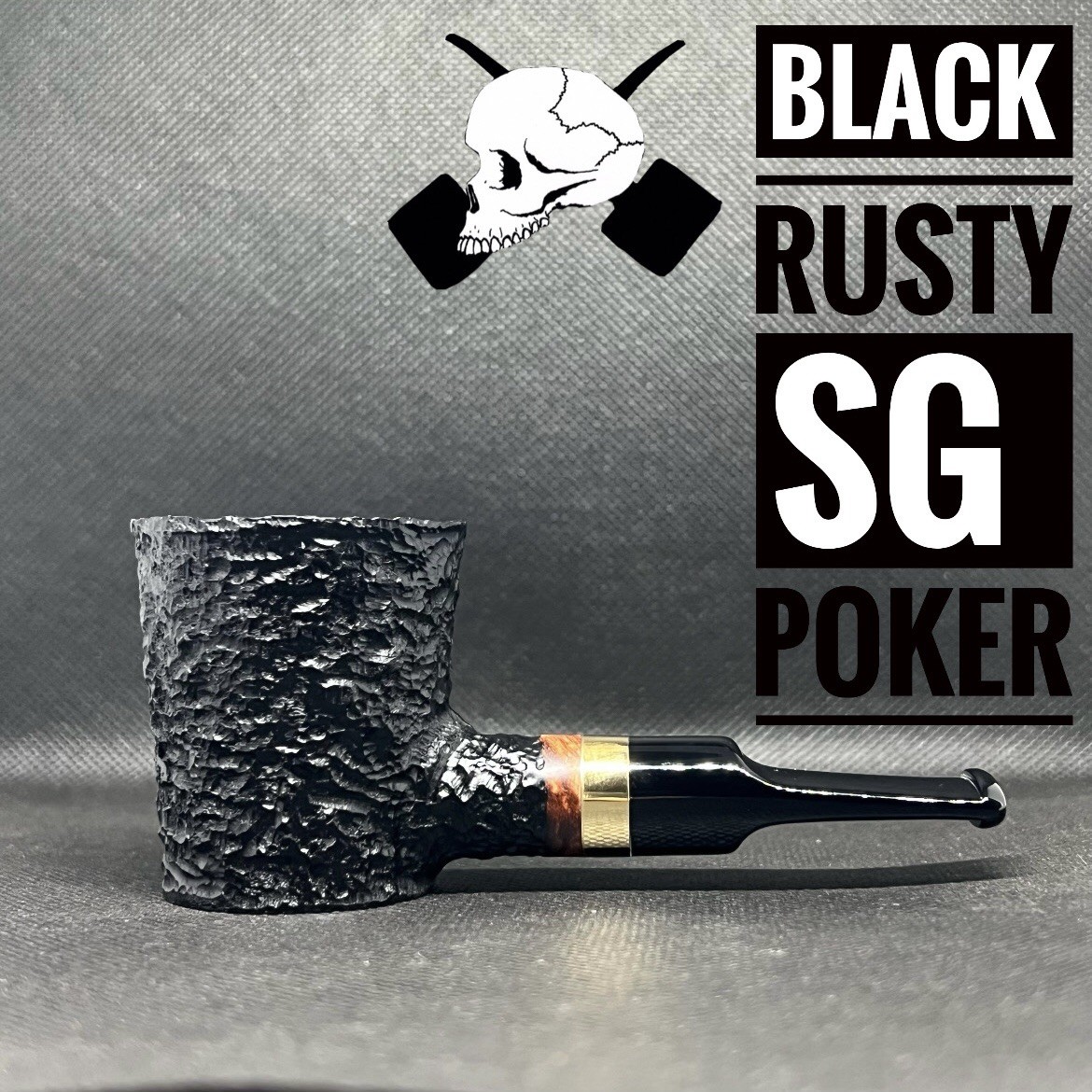 Dagner Pipes Custom Design 2026 Black SG POKER Tobacco Pipe Briar New Unsmoked