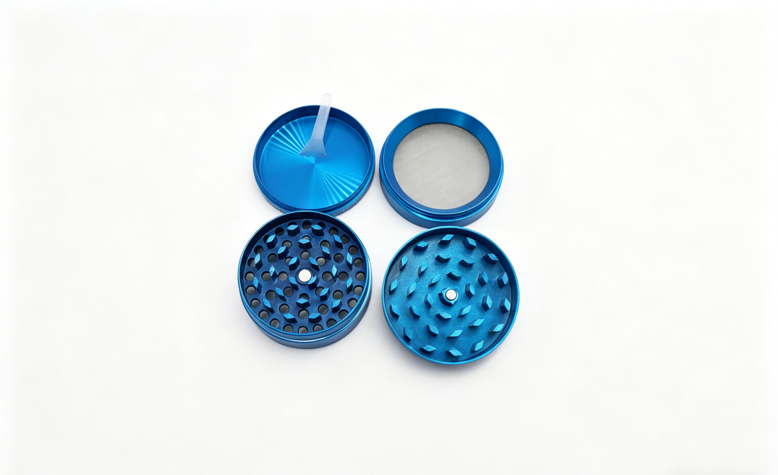 4 Layer 2 Inch Zinc Alloy Herb Grinder Tobacco Spice Grinder Portable