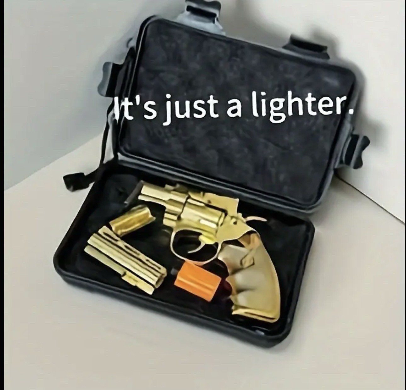 Premium Cigar Lighter With Wind Proof Attachments & Display Case High Quality