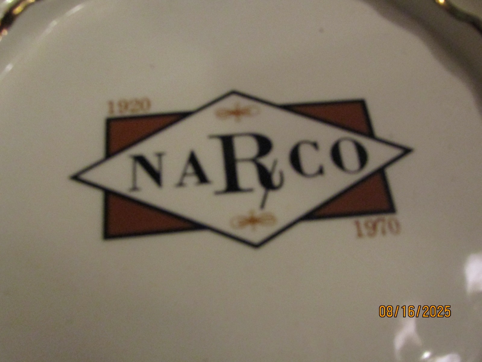 Vintage Narco 1920 1970 8.5″ Ashtray Goldman & Gipson Co St Lous