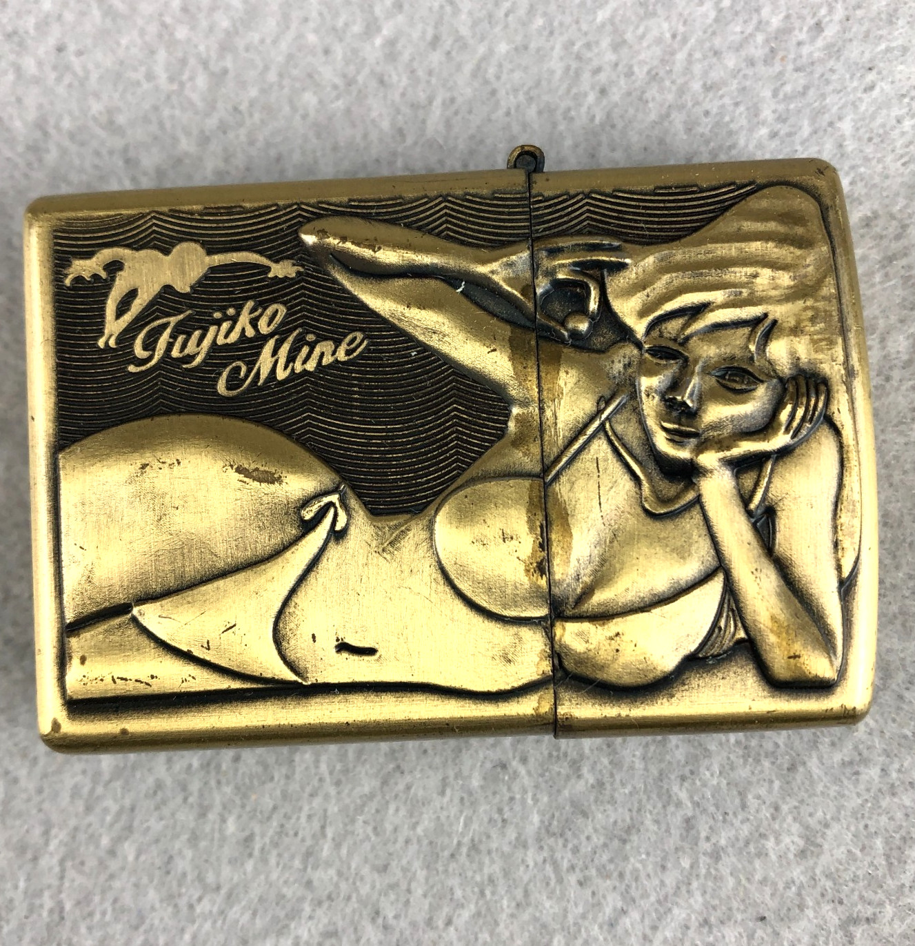 Kantai Fujiko Mine Lighter anime series Lupin III 3D embossed bikini JT2 Retro