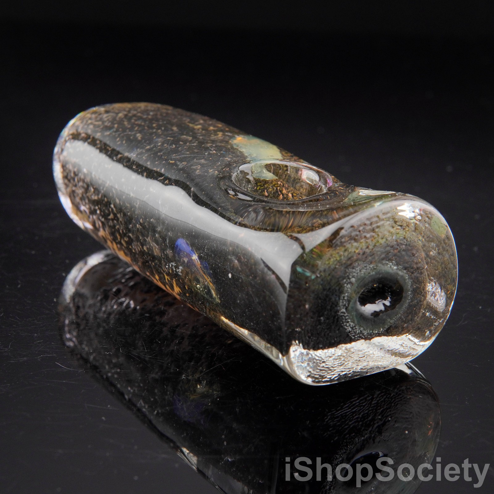 3.5″ Frit Fusion Rectangle Tobacco Smoking Pipe Thick Collectible Pipes – P689B