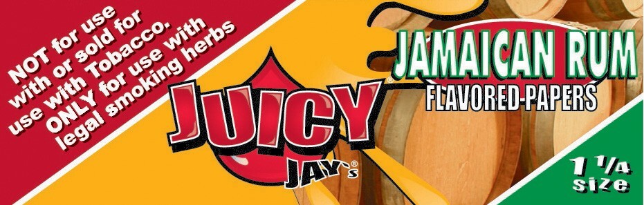 Juicy Jay’s 1 1/4 Rolling Papers Jamaican Rum Flavored Jays USA SHPD Best Price!