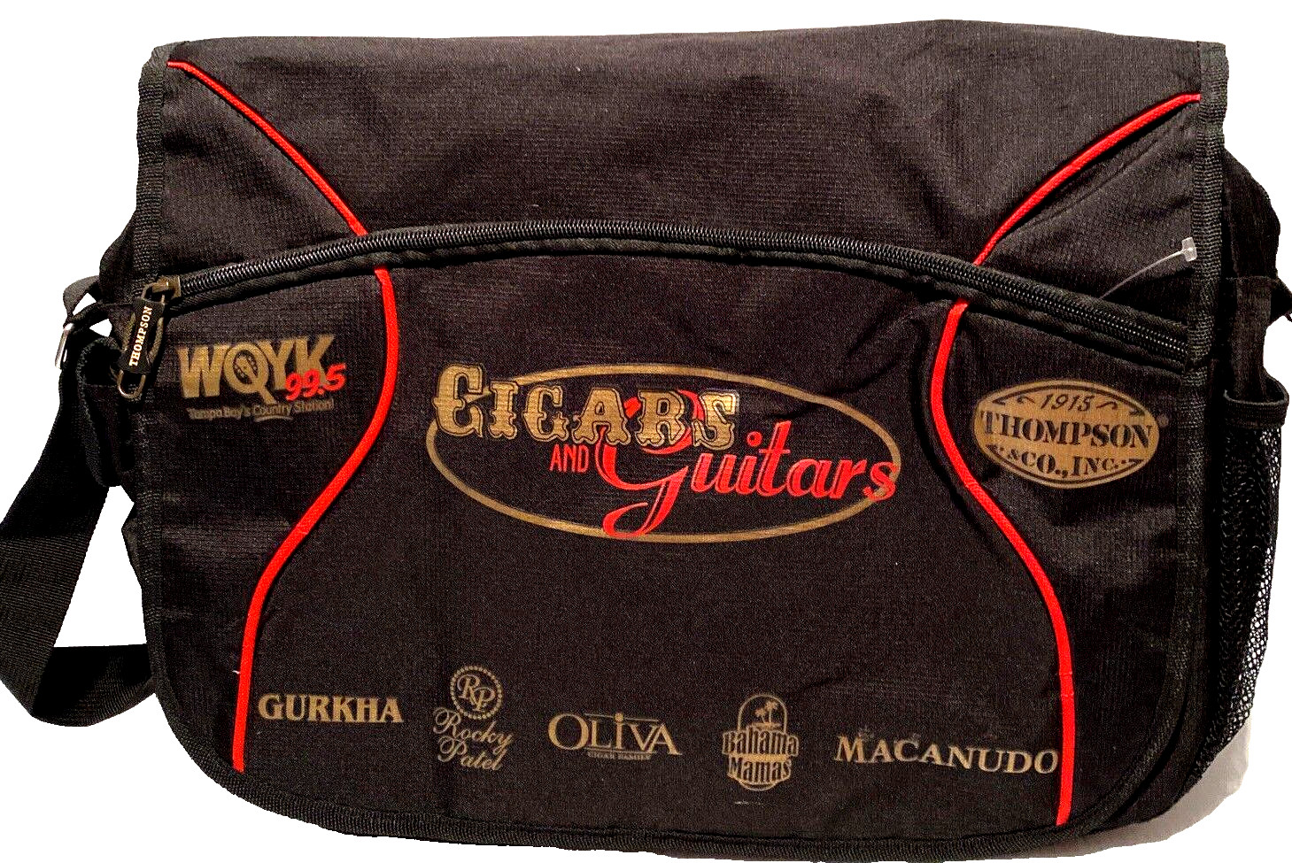 Thompson Cigars Guitars Bag Laptop Messenger Briefcase Shoulder Tampa Florida