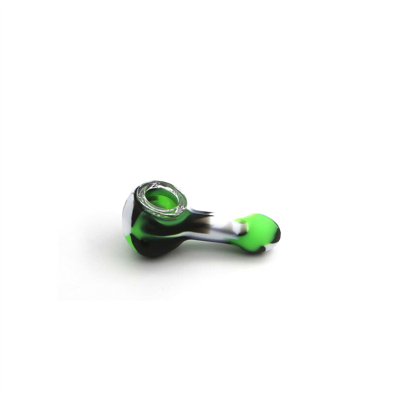 5PCS Wholesale Price Mini Mixed Silicone Pipe 9 Hole Glass Bowl Random Color