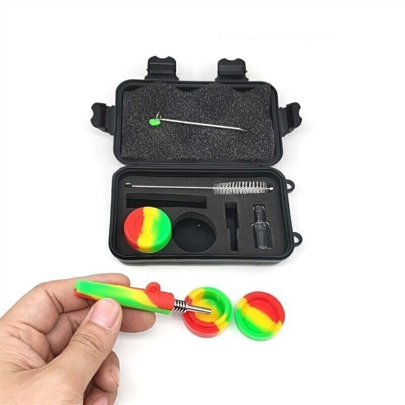 1PCS Random Color Silicone Pipe – Multi-Purpose Set With 7 Accessories