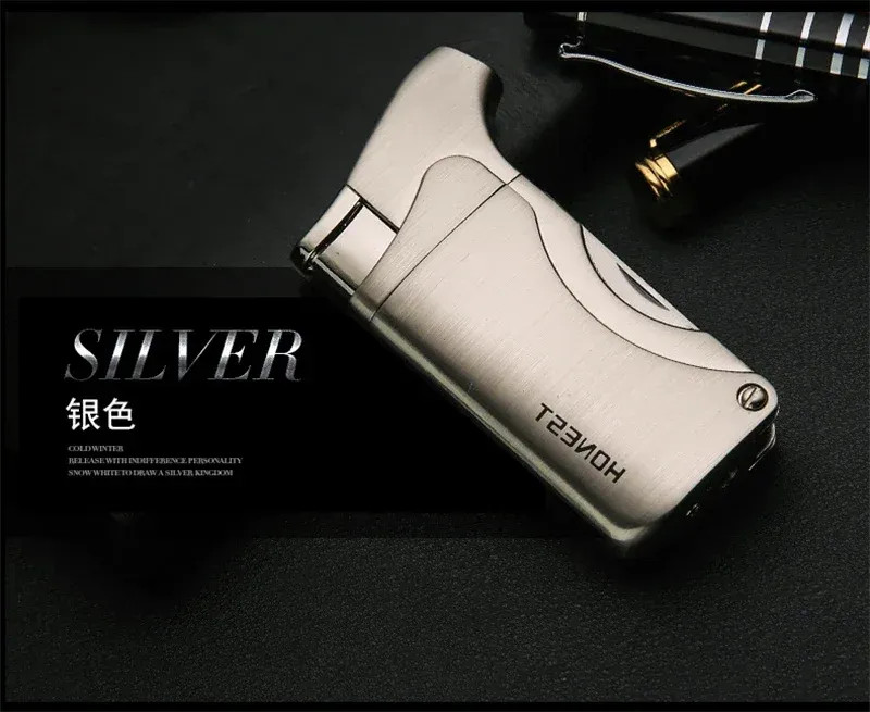 Multifunctional Cigar Lighter Windproof Jet Flame Butane Pipe Tool Portable