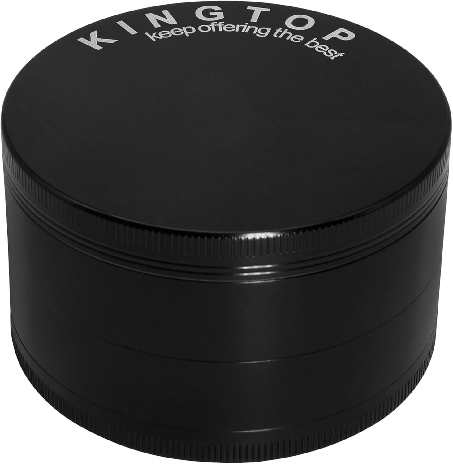 KINGTOP Grinder, Large 3″ Spice Grinder (Midnight Black)