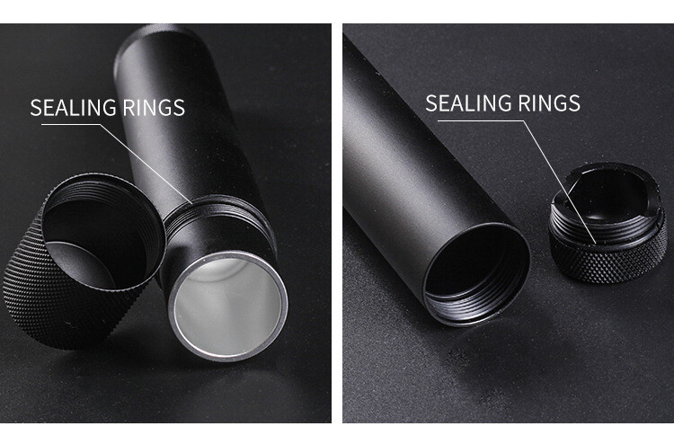 3 in 1 Travel Alloy Cigar Case Humidor Single Cigar Tube Cigar Stand Tobacco Bin