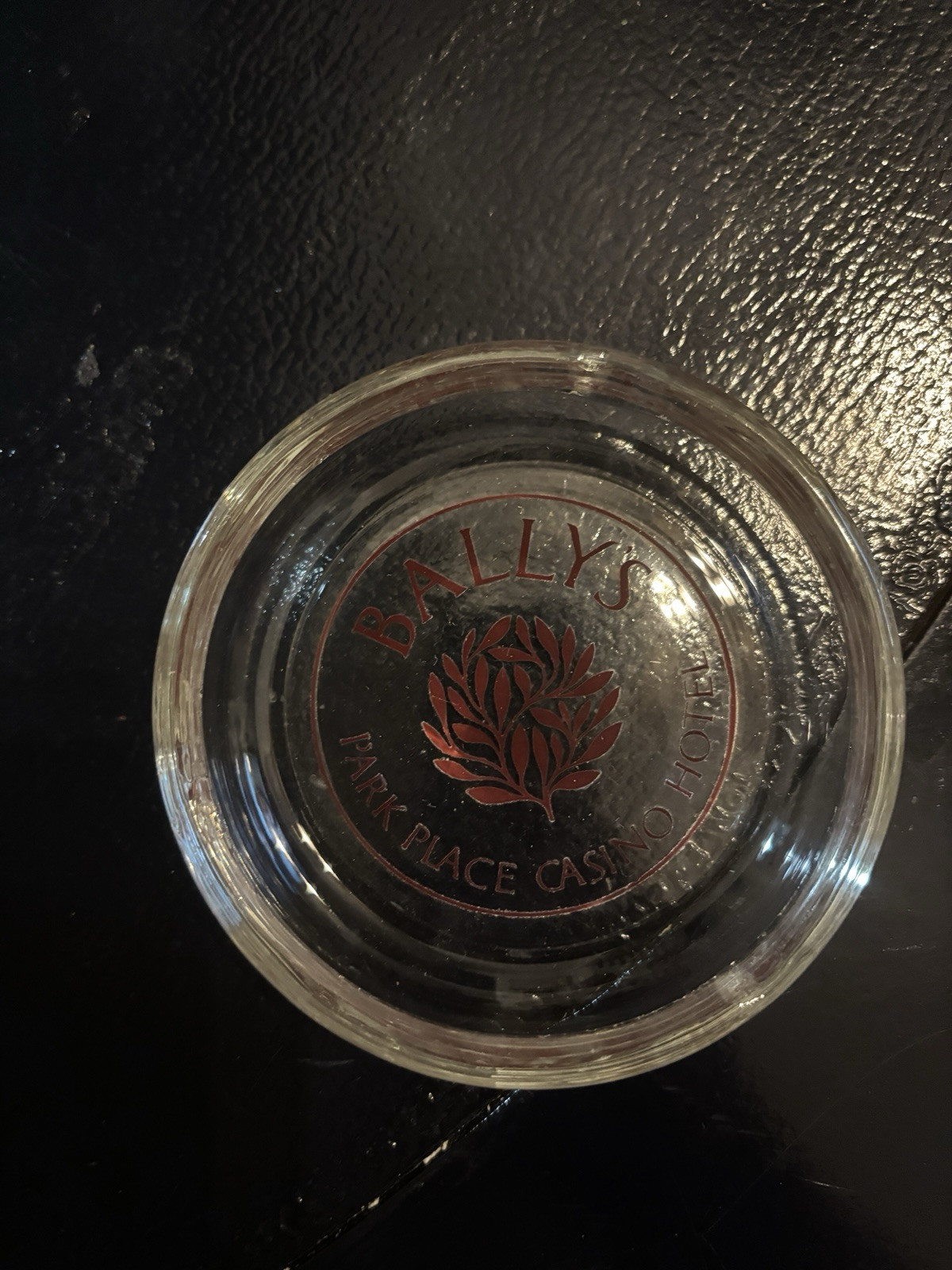 VINTAGE CIGARETTE BALLY’S PARK PLACE CASINO HOTEL ATLANTIC CITY NJ GLASS ASHTRAY