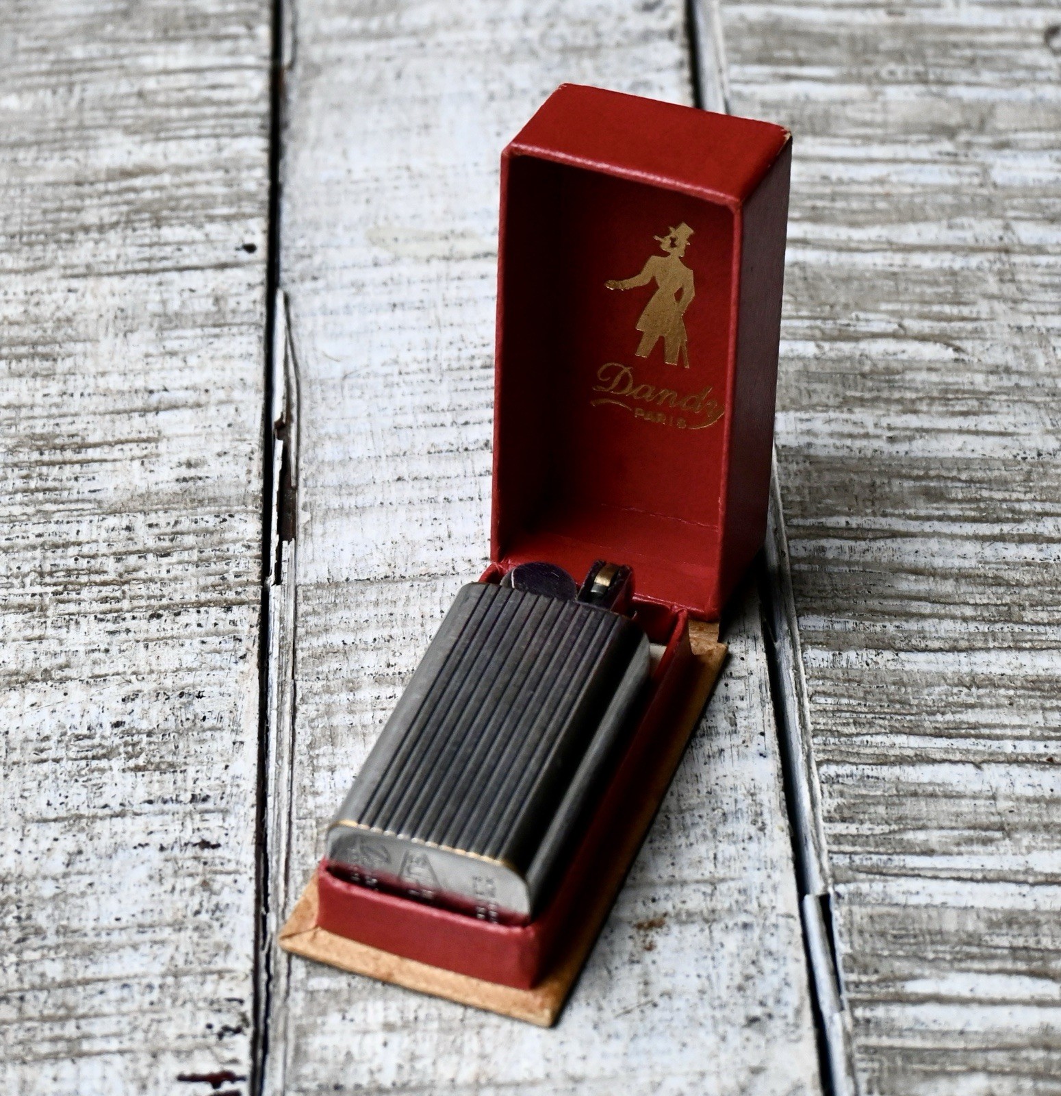 Vintage Gasoline Lighter Super Dandy France Petrol Lighter