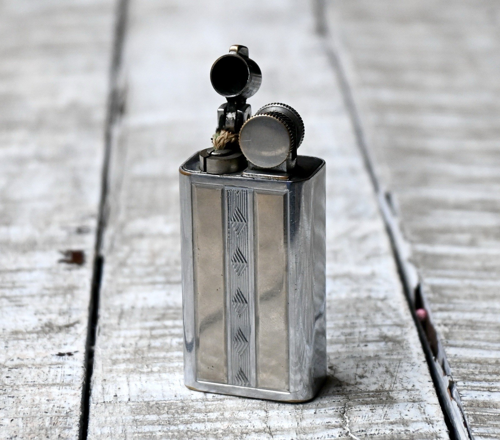 Vintage Gasoline Lighter Super Dandy France Petrol Lighter