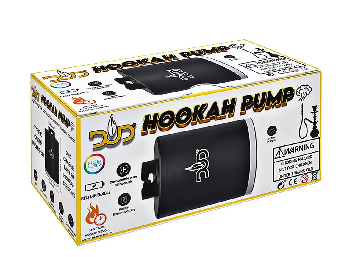 Compact Hookah Pump – Rechargeable Electric Starter with LED Light