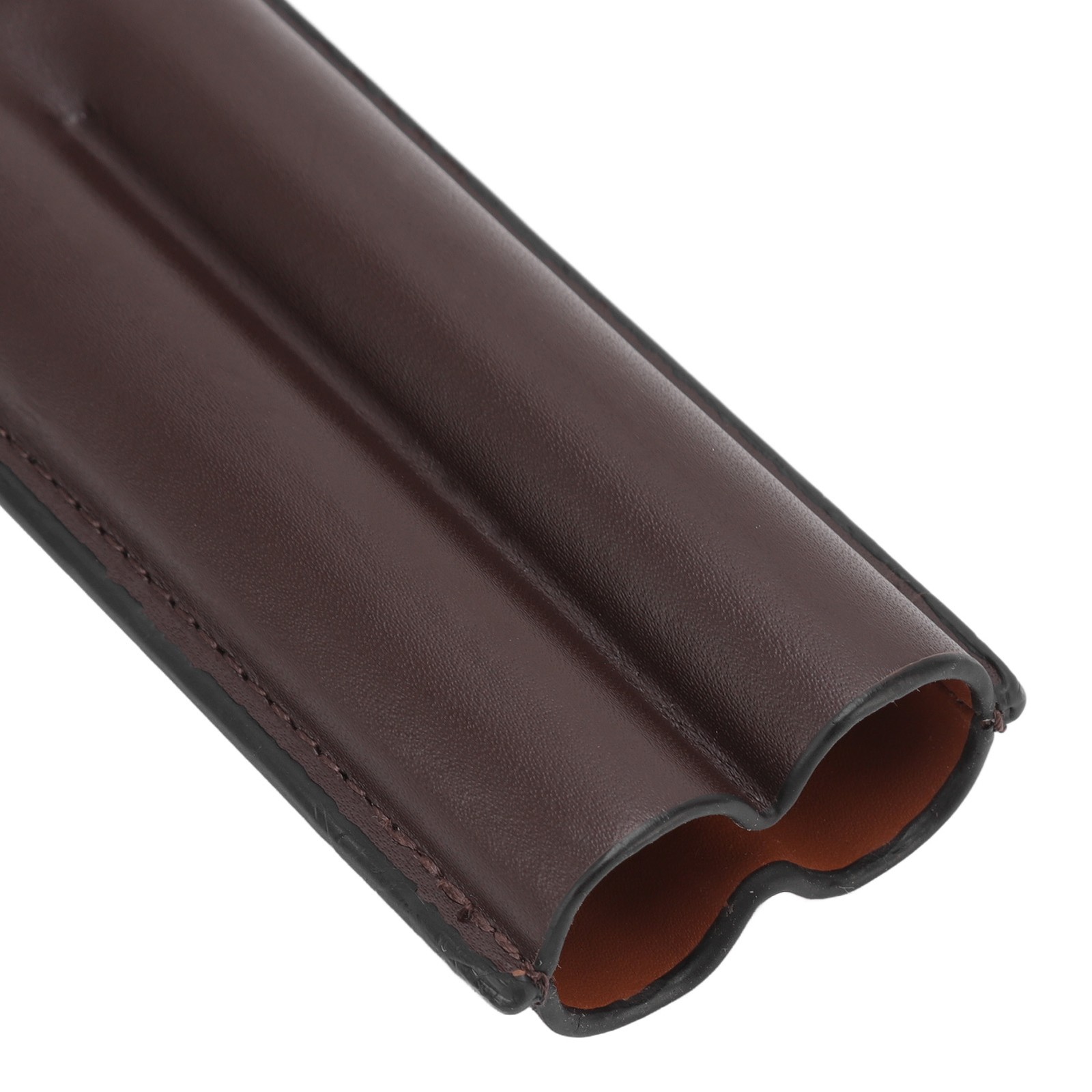 Leather Cigar Case 2 Finger Cigar Holder For Travel Business Trip Boyfriend