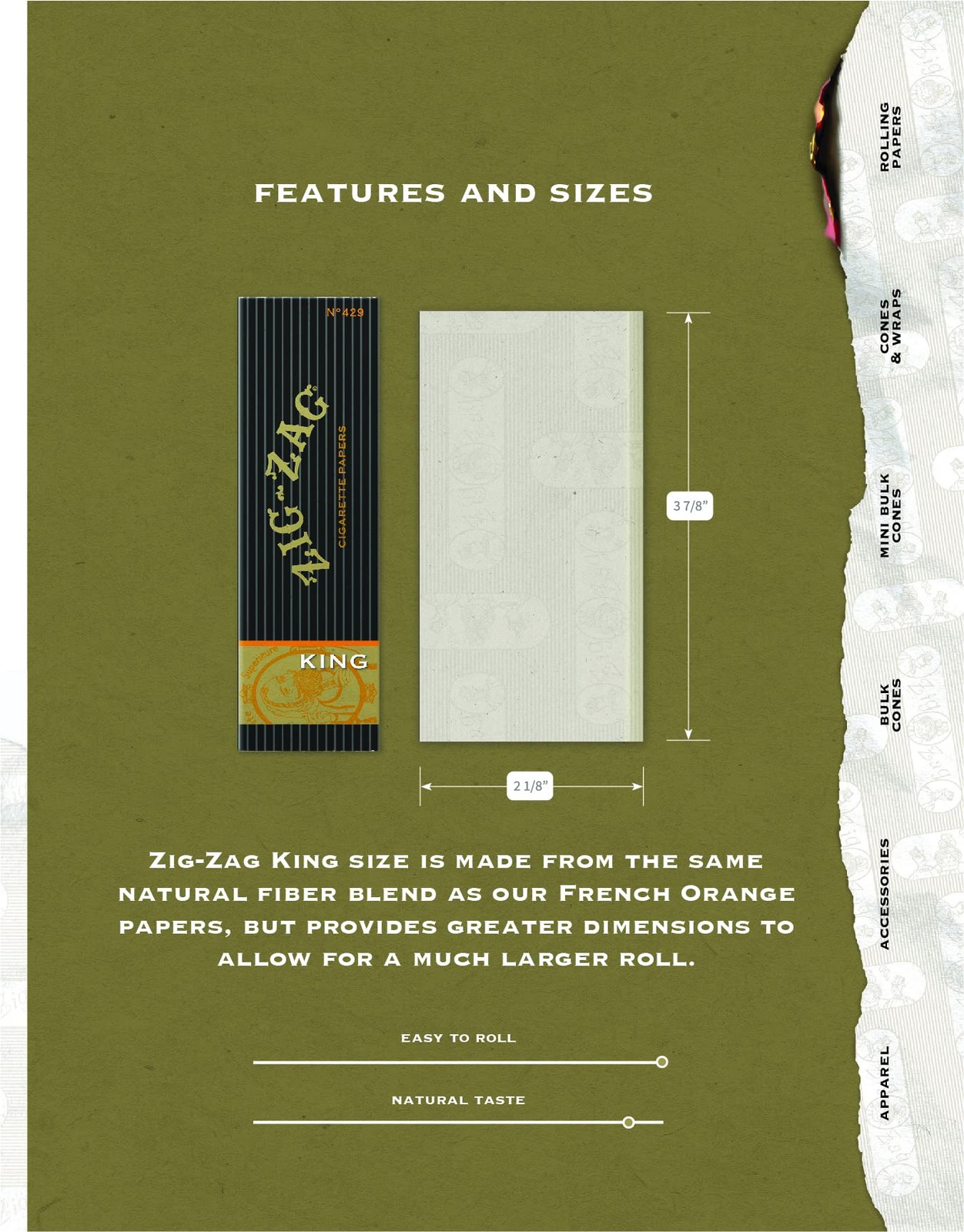 King Size Rolling Papers – Original Premium, Slow Even Burn, Consistent Seal …