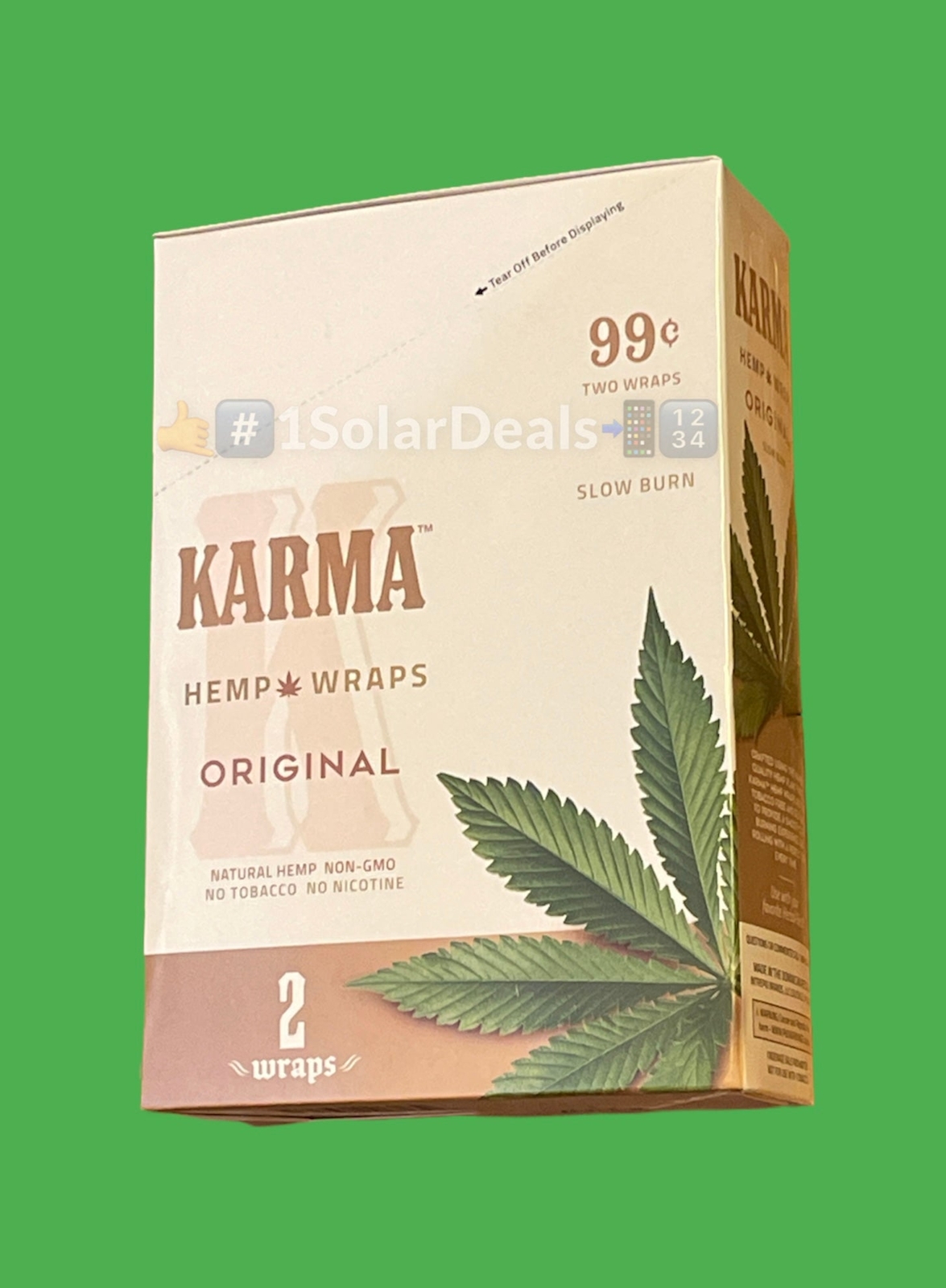 FREE GIFTS🎁 Karma Original 50 High Quality Natural Hemp Rolling Papers ZigZag🔥