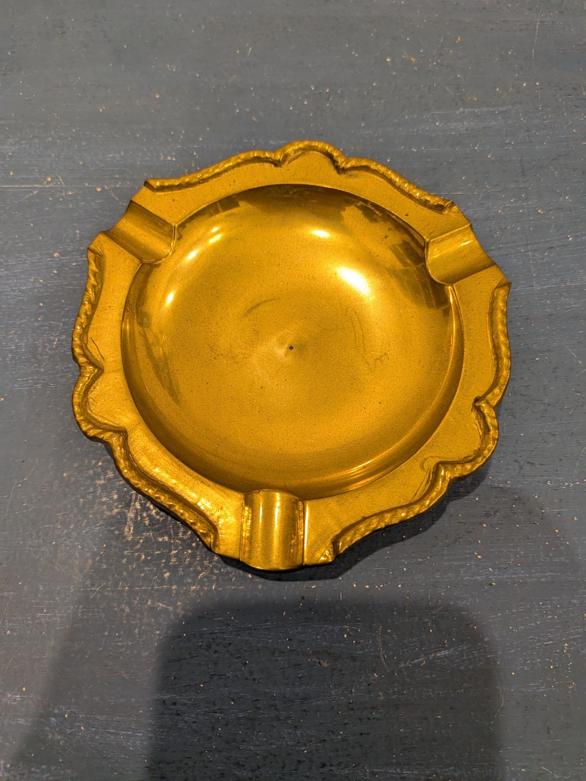 Vintage Solid Brass Ashtray Handmade In India