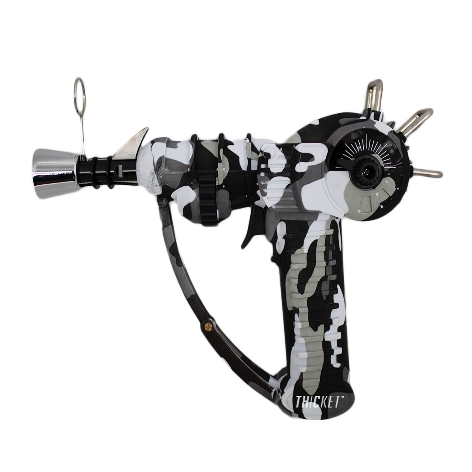 Raygun Camo Black Refillable Butane Torch Lighter with Adjustable Flame