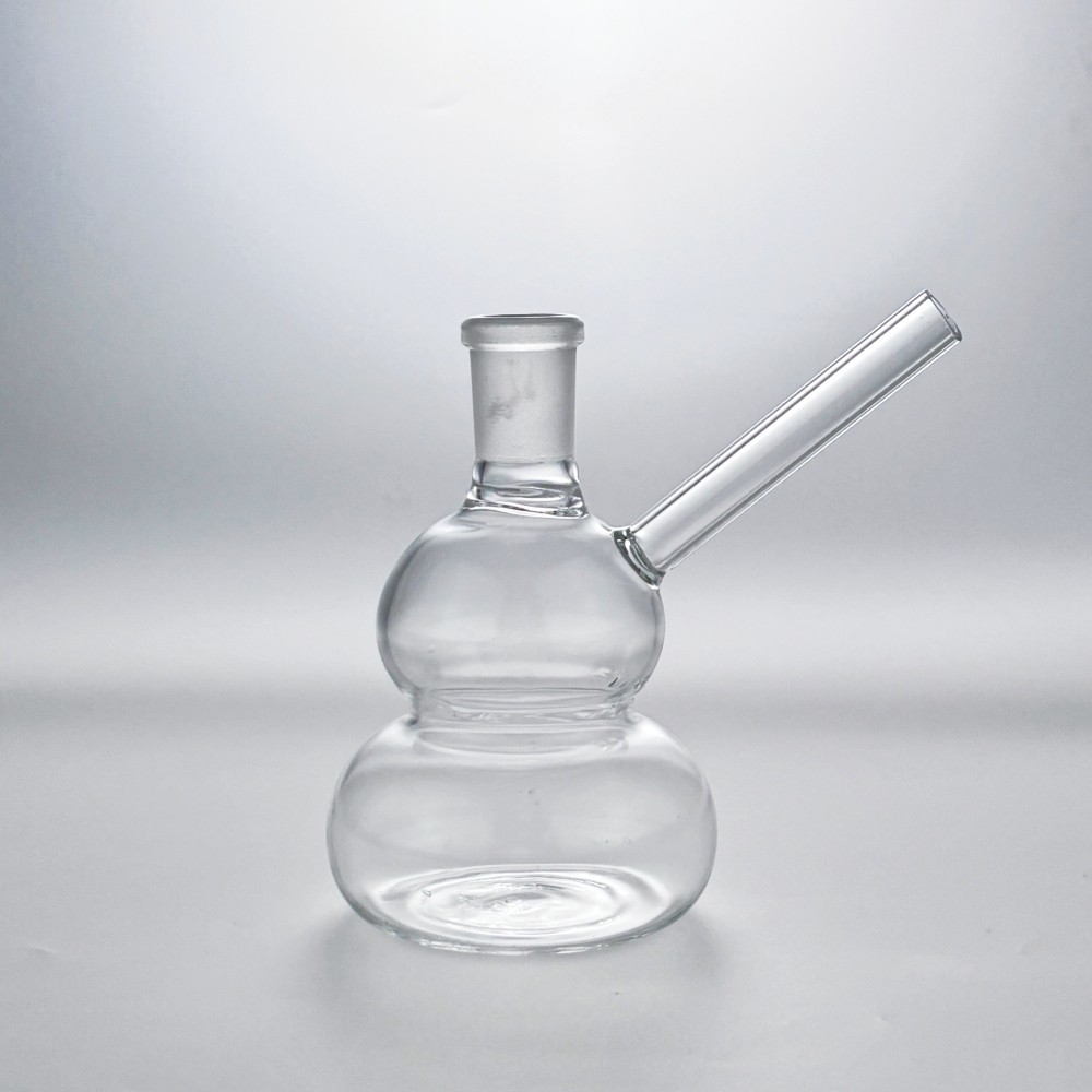 Portable 4″ Glass Bong Gourd Smoking Water Pipe Hookah Bubbler W/Tool Box SET