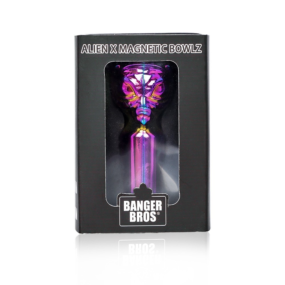14mm Alien Metal Magnetic Male Bowl for Water Pipe Glass Bong