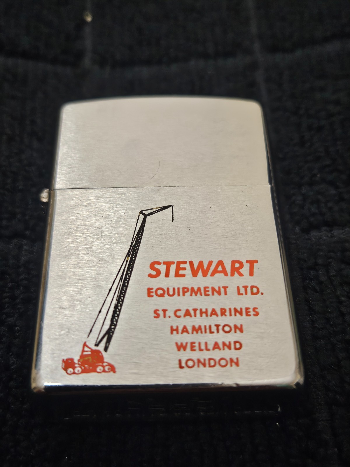 Vintage Stewart Equipment Co Zippo – manufactured in Canada – Pre 1975 – RARE
