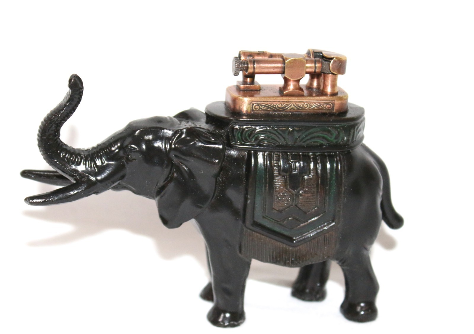 Antique Cast Iron Elephant Table Lighter 1930s Working Order 🔥