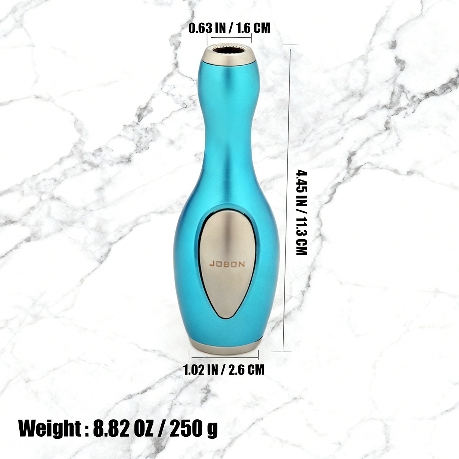 Metal Torch Lighter, Refillable Butane Jet Adjustable Blue Flame Lighter WT397