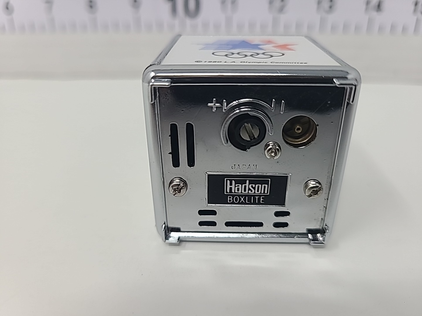 1980 Los Angeles Olympics Hadson Boxlite Electronic Table Gas Lighter
