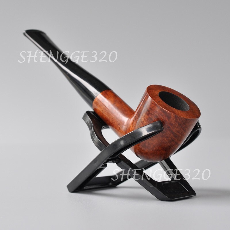Briar Wooden Smoking Tobacco Pipe Dublin Smooth Surface Tapered Stem Small Size