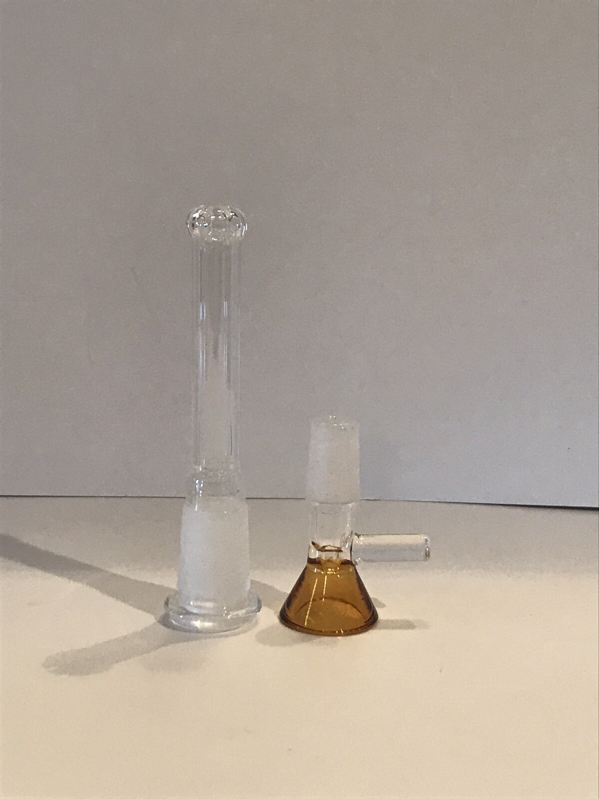 3” Inch Showerhead Perc Glass Downstem 18/14mm Bowl Color Random Bong Waterpipe