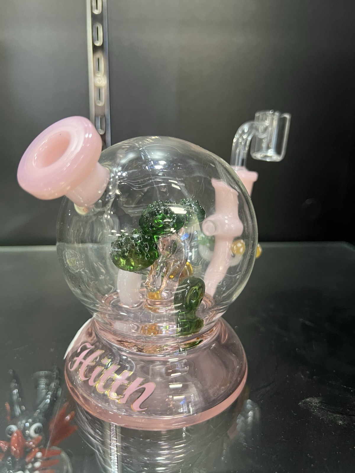 Artistic Glass Bong Water Pipe Tobacco Smoking Pipe 14MM Bowl