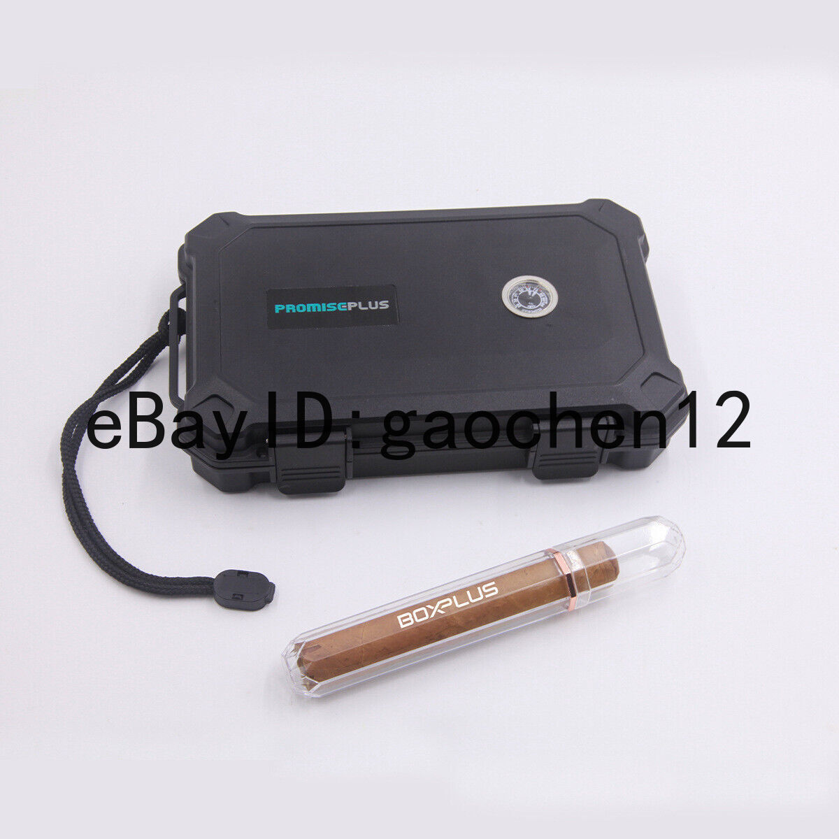 2PCS Travel Plastic Single Cigar Case Humidor Cigar Tube Stand Moisturizing Tool