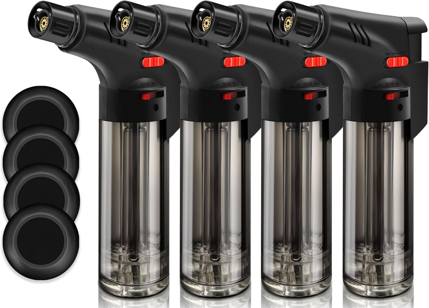 4 Pack Eagle Jet Torch Gun Lighter Adjustable Flame Windproof Butane US (NO Gas)