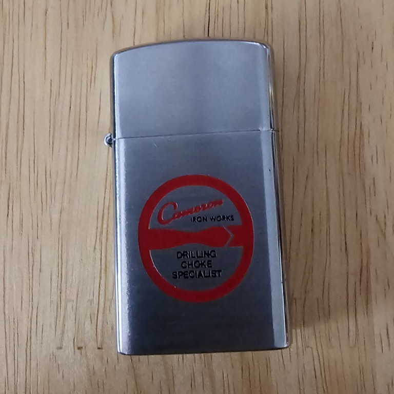 Barlow Windproof Flip Top Pocket Lighter Silver/Red Tone Silver Finish