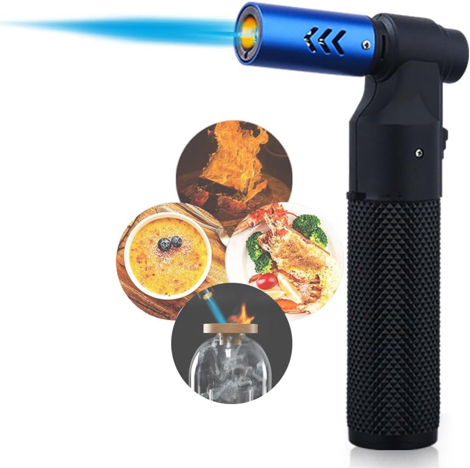 HONEST Lighter Butane Refillable Lighters Shipped without Gas (Blue)
