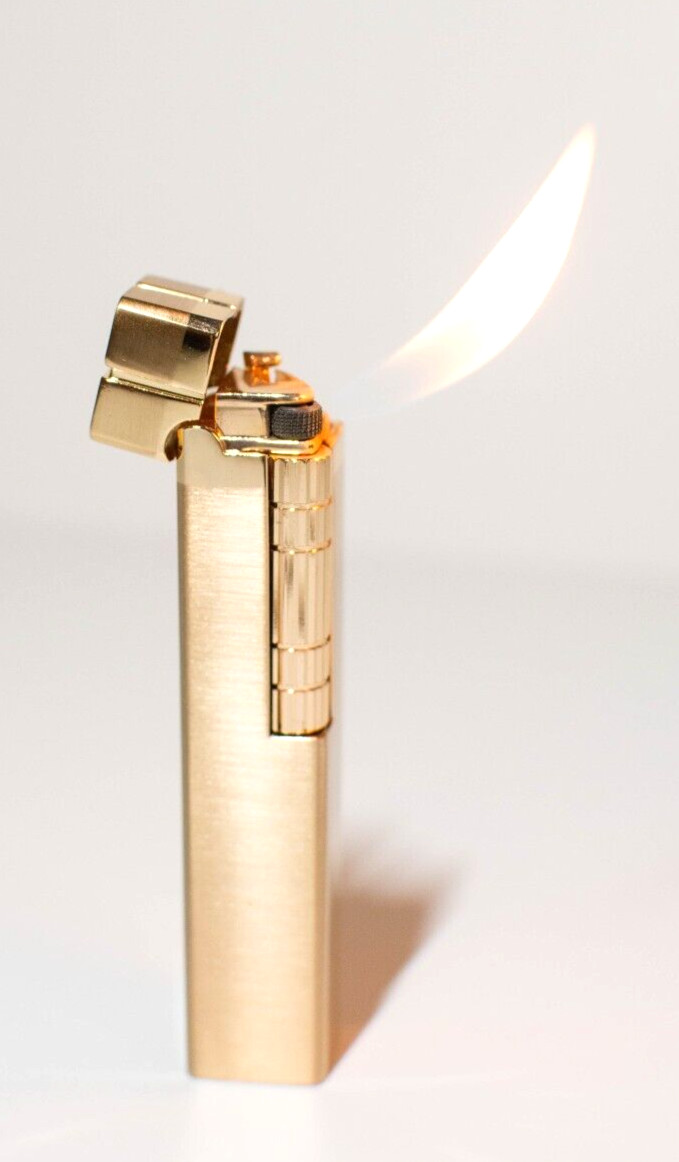 Vintage Classic Style Butane Lighter – Soft Torch Flame – Side Scroll Ignition