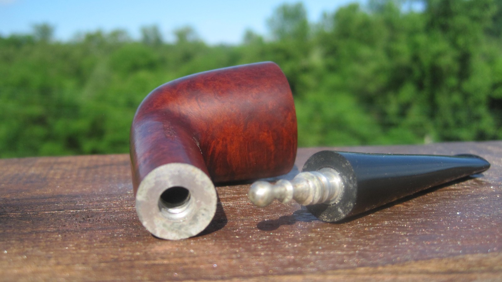 Unbranded Imported Briar Smooth Dublin Smoking Estate Pipe 5.5″ L