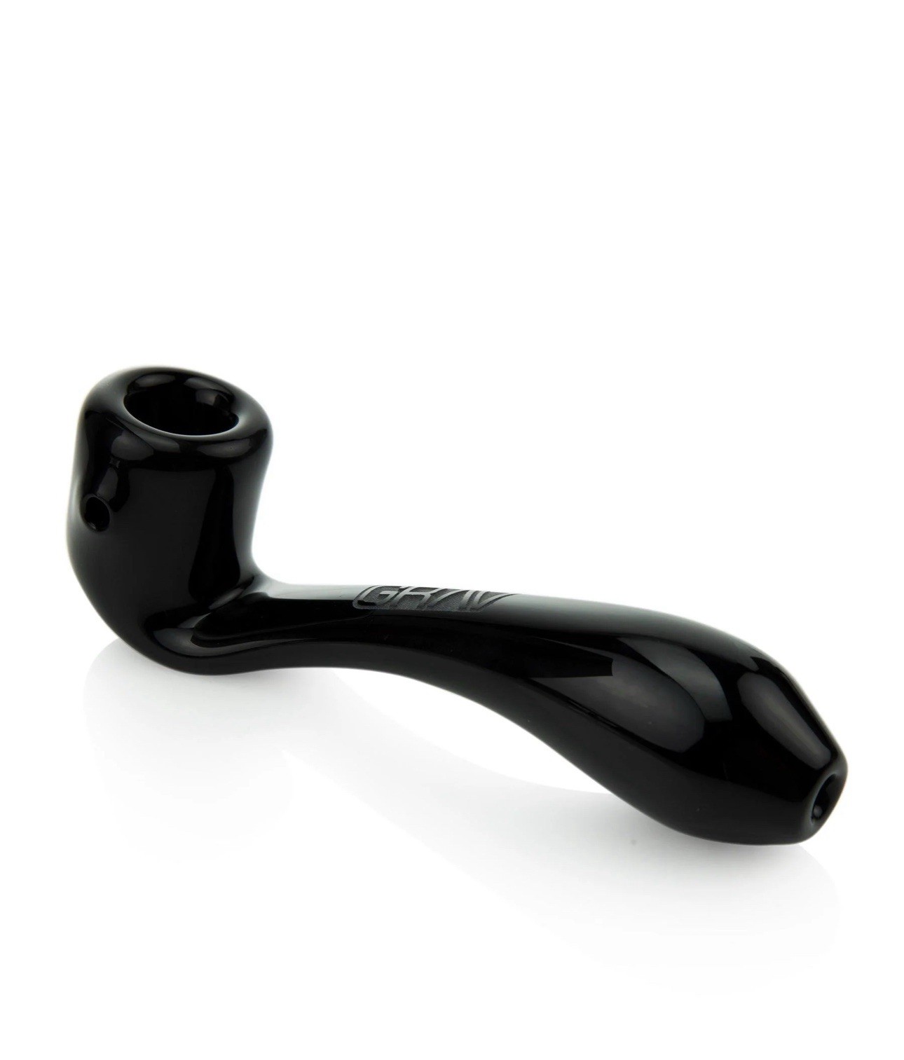 GRAV® LARGE 6” CLASSIC SHERLOCK GLASS HAND PIPE, 6 Colors Available, Color GREEN