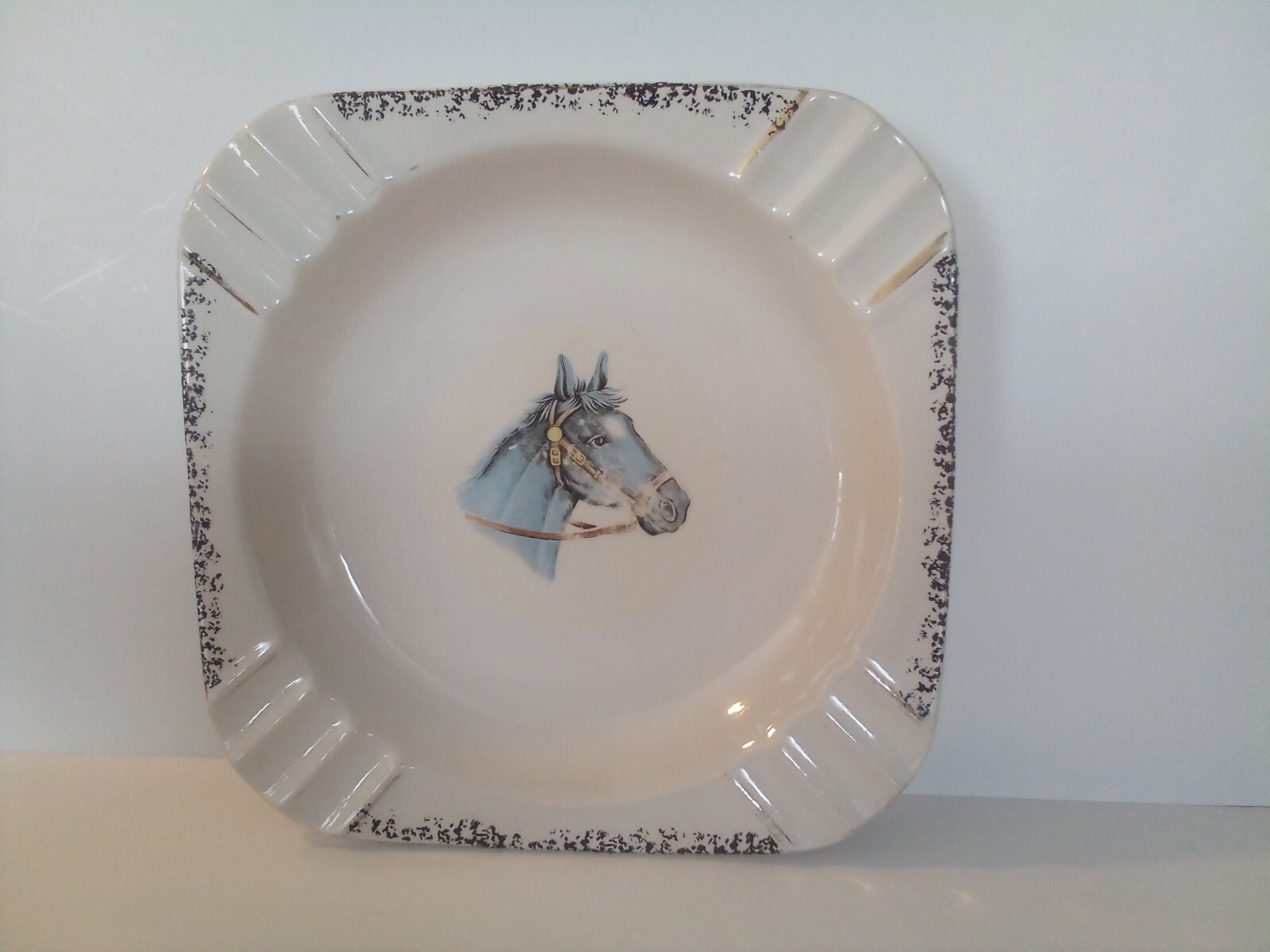 EXCELLO FOUR STAR 1950’S HORSE HEAD CIGAR ASHTRAY