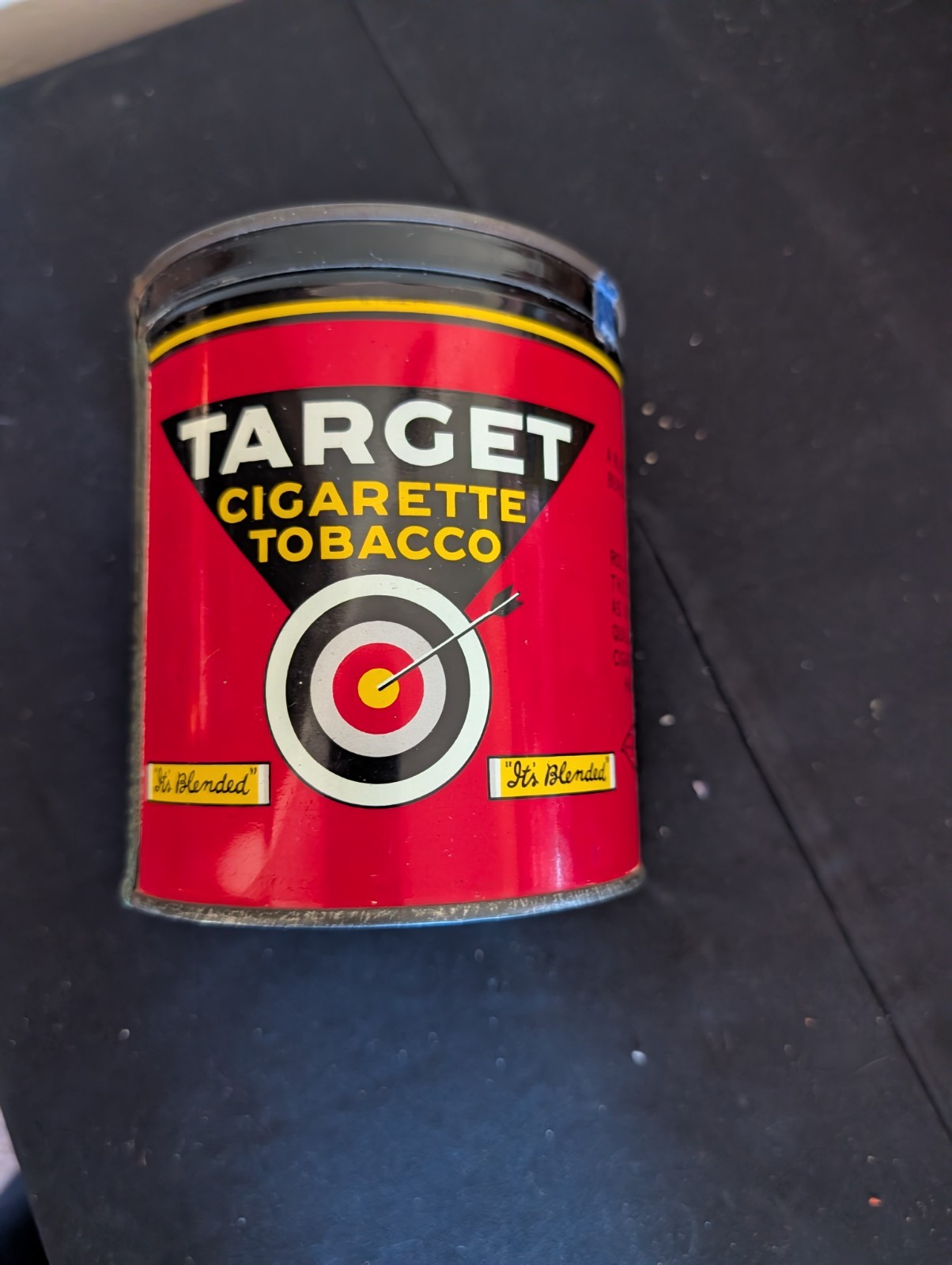 Vtg. TARGET Cigarette Tobacco Tin/Can 8oz 1926 tax stamp empty FREE SHIPPING