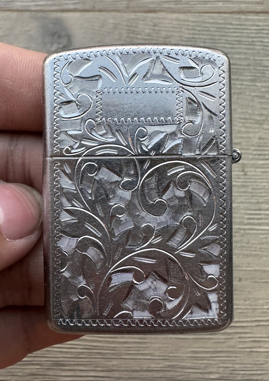 Rare vintage Prince “Rocky” engraved lighter 2.25×1.25 inch Circa 1940 – 1969