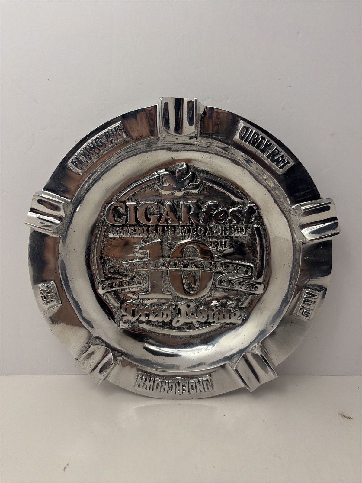 Drew Estate 10th Anniversary Cigar Fest Pewter Ashtray