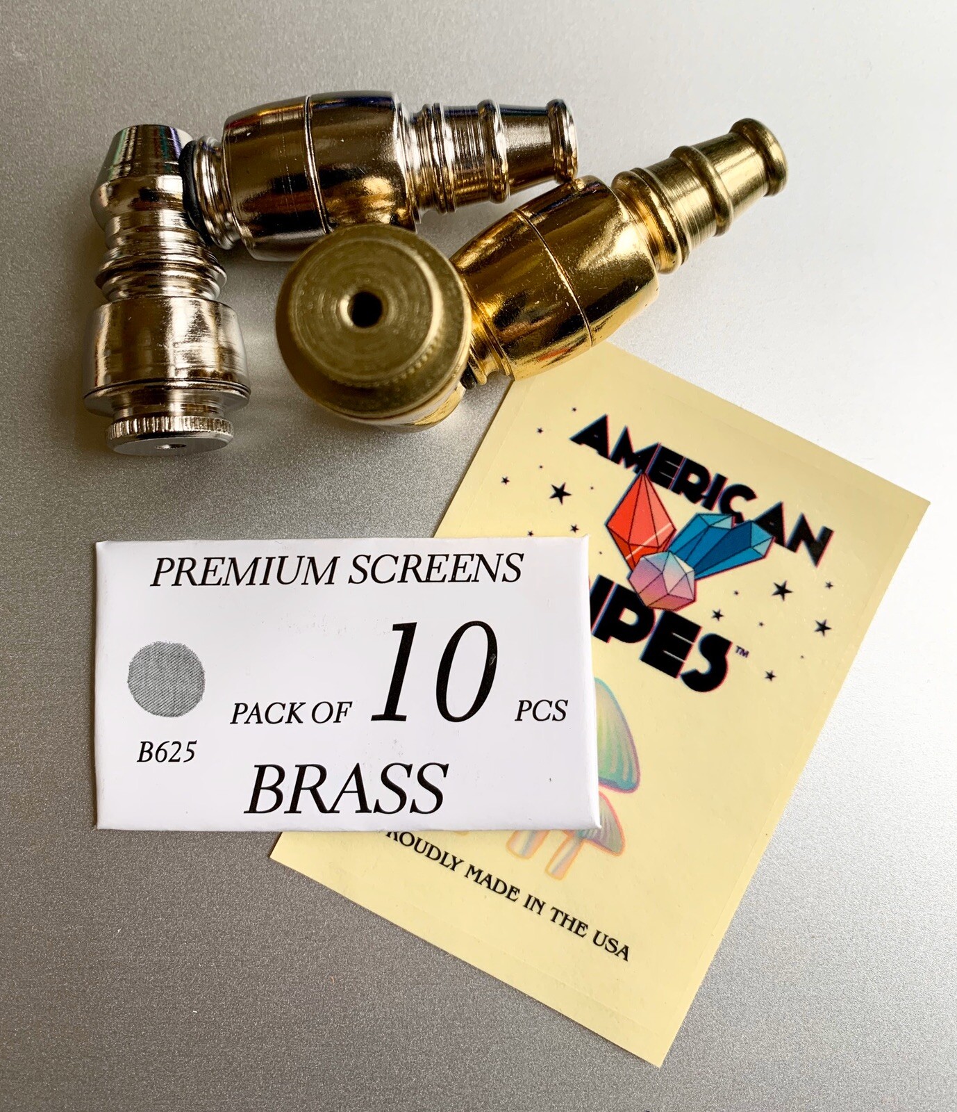 (((2 PCS)))2.5″ americanpipes Tobacco Smoking Pipe With A Pack Of Brass Screens