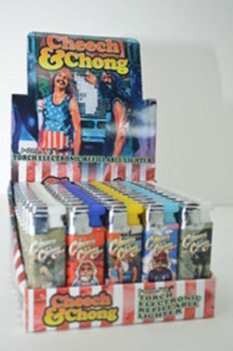 5 CHEECH & CHONG Torch Electronic Refillable Lighters (without Gas)