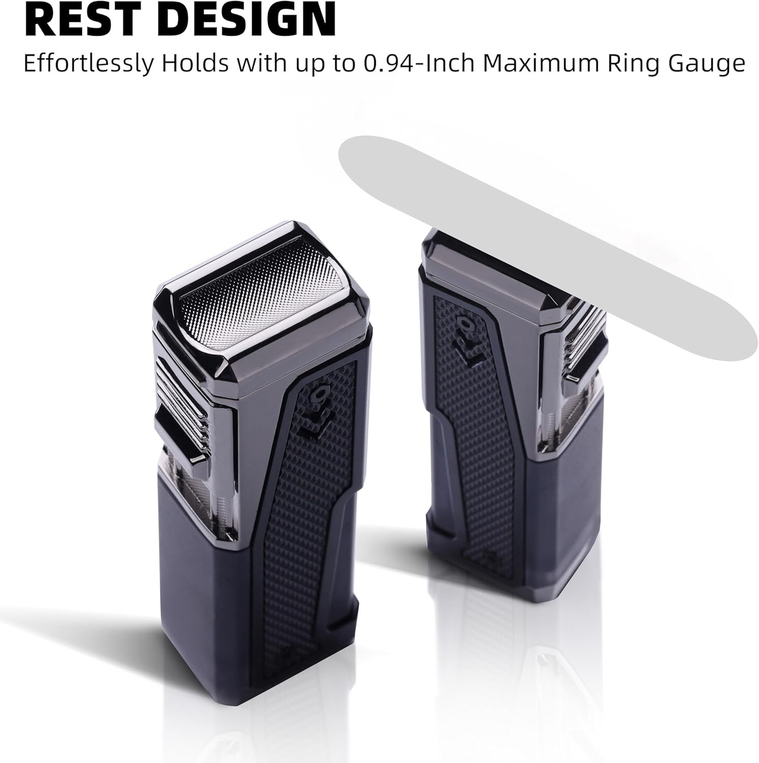 2 Pack Torch Lighter Quadruple Jet Flame Windproof Refillable Butane Lighter …