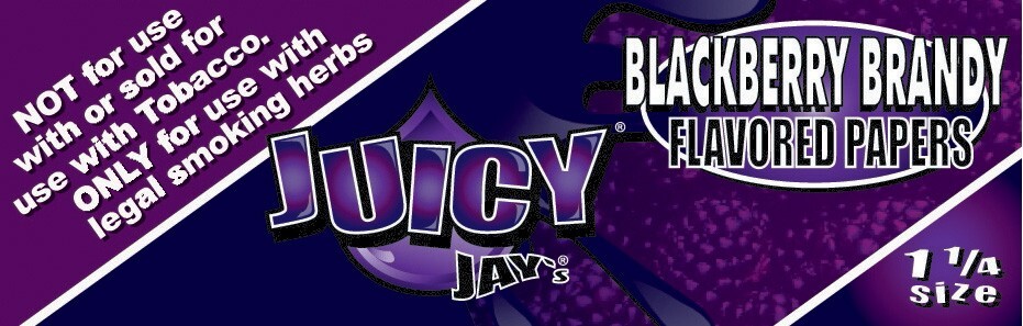 Juicy Jay’s Blackberry Brandy 1 1/4 Rolling Papers Free USA Shipping!