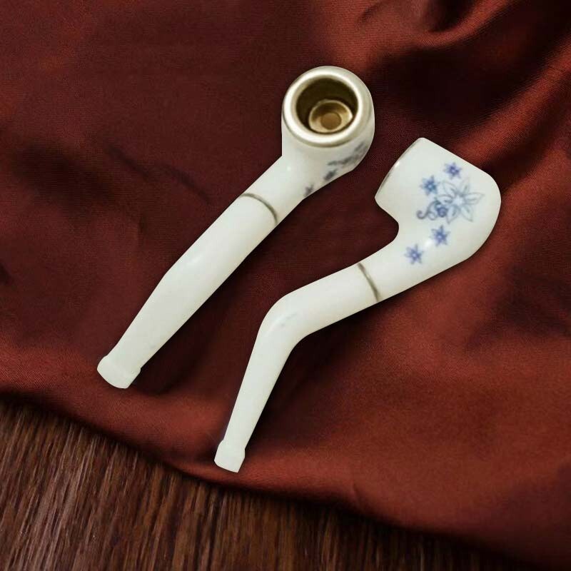 22pcs Plastic 62mm Small Pipe Household Cigarette Tobacco Smoking Accessories